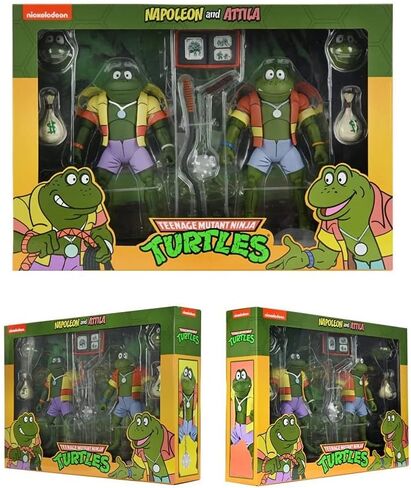 NECA Teenage Mutant Ninja Turtles 7" Scale Napoleon & Atilla Frog Collectible Action Figures Set in Saudi Arabia