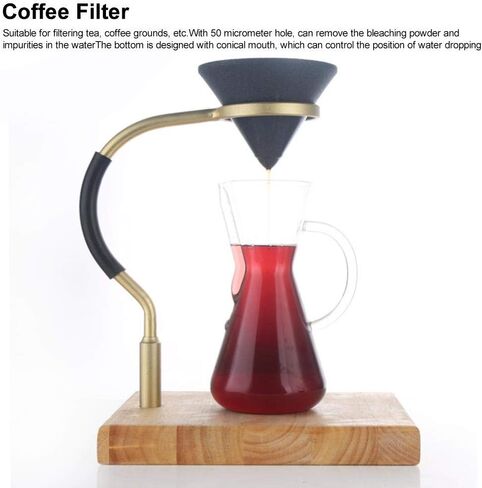 Fdit Cone Shape Coffee Filter Alumina Ore Coffee Dripper Filters for 1-4 Cup Ceramic Pour Over Coffee Dripper Non-Porous for Home & Office Coffee Enthusiast and Baristas in Saudi Arabia
