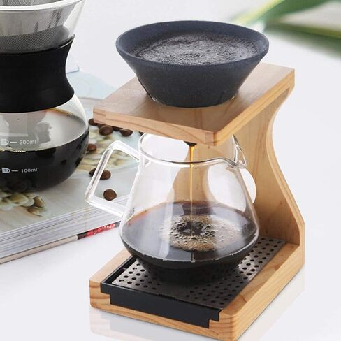 Fdit Cone Shape Coffee Filter Alumina Ore Coffee Dripper Filters for 1-4 Cup Ceramic Pour Over Coffee Dripper Non-Porous for Home & Office Coffee Enthusiast and Baristas in Saudi Arabia