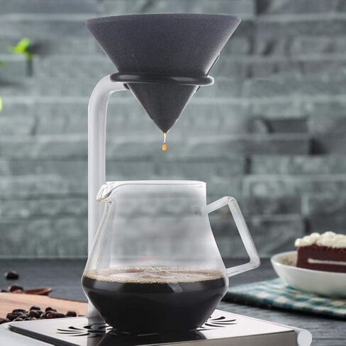 Fdit Cone Shape Coffee Filter Alumina Ore Coffee Dripper Filters for 1-4 Cup Ceramic Pour Over Coffee Dripper Non-Porous for Home & Office Coffee Enthusiast and Baristas in Saudi Arabia