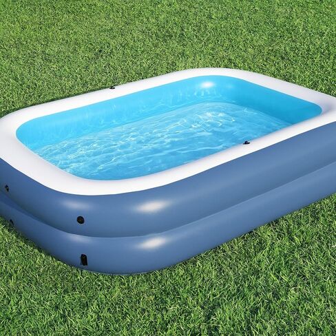 H2OGO! 8 Foot 4 Inch x 70 Inch Summer Bliss Shaded Inflatable Family Pool for Kids Ages 6 Above in Saudi Arabia