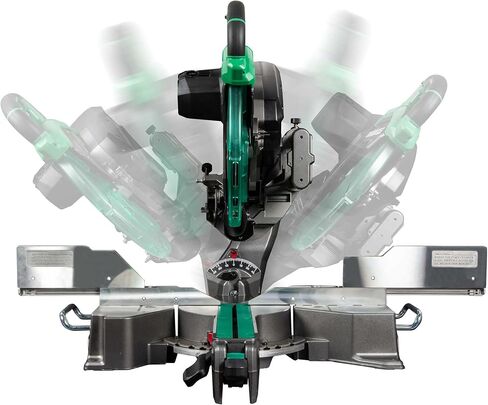 Metabo HPT 12-Inch Sliding Miter Saw, Dual Bevel, Xact Cut Shadow Line, 5-Year Warranty, C12RSH3 in Saudi Arabia