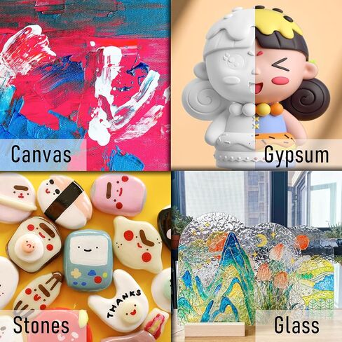 Bulk Acrylic Paint 24 Colors (2oz/Bottle) with 10 Canvas and 10 Brushes Gloss Acrylic Paint Set Acrylic Paints for Canvas Painting Craft Paint Set for Kids Art Paint Christmas Gifts for Kids in Kuwait