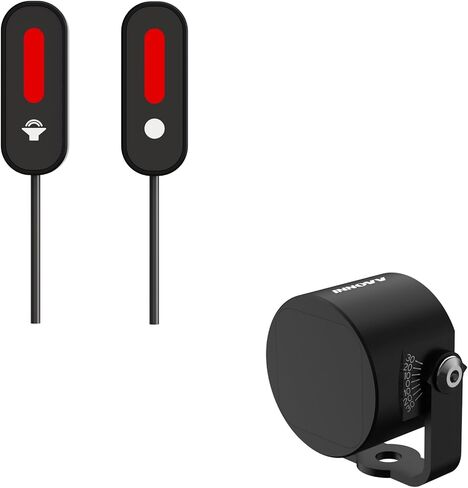 ThirdEYE Motorcycle Blind Spot System with Voice and Indicators Alert, Waterproof Moto Assistant System, Detect Hazards from Side & Rear Line for Motorcycle/Bicycle/E-Bike(Mirror Version) in Kuwait