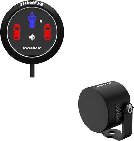 ThirdEYE Motorcycle Blind Spot System with Voice and Indicators Alert, Waterproof Moto Assistant System, Detect Hazards from Side & Rear Line for Motorcycle/Bicycle/E-Bike(Mirror Version) in Saudi Arabia
