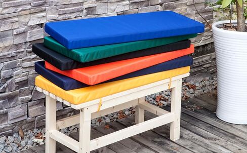 Piano Bench Cushion, Washable Bench Pad for Shoe Storage, Window, Piano, Dining 30"x14"x2" Brick Red in Saudi Arabia