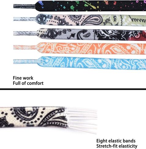 Kids and Adult No Tie Elastic Shoelaces with Strong Lock Adjustable Cool Lace Shoe Laces in Saudi Arabia