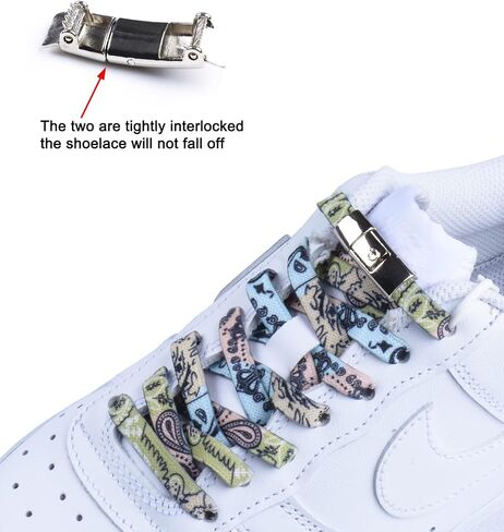 Kids and Adult No Tie Elastic Shoelaces with Strong Lock Adjustable Cool Lace Shoe Laces in Saudi Arabia