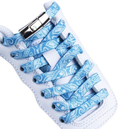 Kids and Adult No Tie Elastic Shoelaces with Strong Lock Adjustable Cool Lace Shoe Laces in Saudi Arabia
