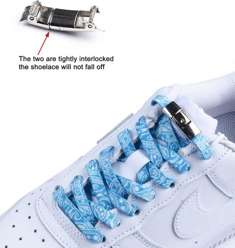 Kids and Adult No Tie Elastic Shoelaces with Strong Lock Adjustable Cool Lace Shoe Laces in Saudi Arabia