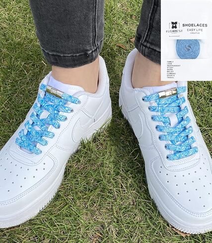 Kids and Adult No Tie Elastic Shoelaces with Strong Lock Adjustable Cool Lace Shoe Laces in Saudi Arabia