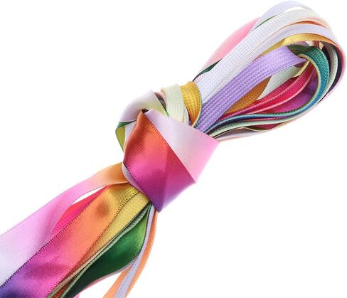 11 زوجًا من MOTZU مقاس 47 بوصة من أربطة الأحذية المسطحة ذات الألوان المتدرجة للأحذية الرياضية القماشية، وخيوط أربطة الأحذية لأحذية الأطفال، وأحذية عصرية لهدايا أحذية رياضية للرقص والفرق in Kuwait