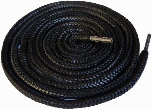 2 Pair Round Waxed Shoelace for Boots, Oxford Dress Shoelaces in Saudi Arabia