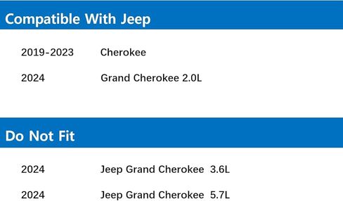 استبدال فلتر هواء المقصورة H307 لسيارة شيروكي 2019-2023؛ 2024 جراند شيروكي L4 2.0L 2000CC 122CID in Kuwait