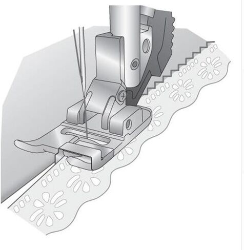 YEQIN Snap on Edge-Joining Ditch Foot for Pfaff machines with IDT walking foot #820609096 in Saudi Arabia