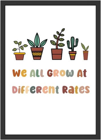 Wowsweet-Classroom Poster,Growth Mindset,Boho Classroom Decor,Teacher Quote,Therapy Office Decor,School Psychologist,Playroom Decor,Child Art,Unframed (11X14'') in Saudi Arabia