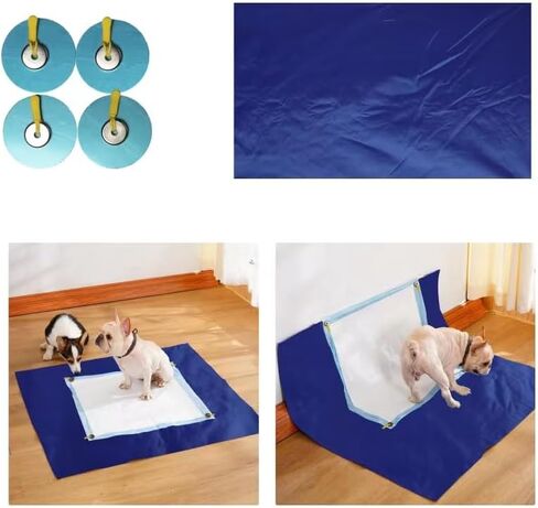 lovhanliv Multifunctional Heavy Duty Magnetic Training Pad Base-Holder, 28X48 inch Leak-Proof, Potty Training for Leg-Lifting Marking Dogs, Suitable for Multiple Size Pad, Machine Washable. in Saudi Arabia