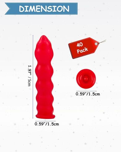 40 قطعة غطاء السد الأحمر أغطية السد لأنابيب السد السد، أغطية سدادة أنبوب السد من هلام السيليكا، أغطية أنبوب السد، أغطية الأنبوب للختم والحفظ (20) in Kuwait