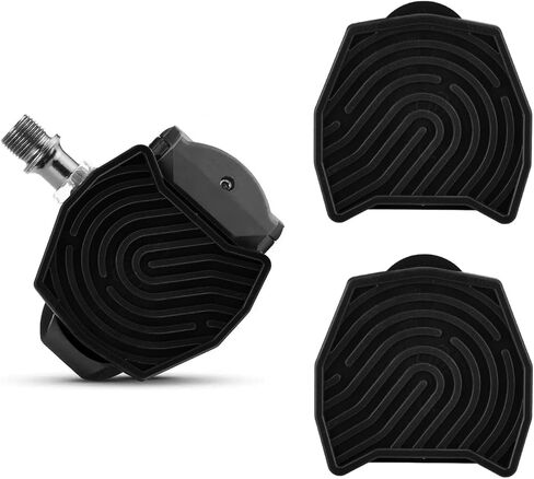 2pcs Replacement Pedal Converter for Peloton Bike & Bike+, Clipless Flat Pedal Converter for Regular Shoes, Exercise Bike Accessories (Black) in Saudi Arabia