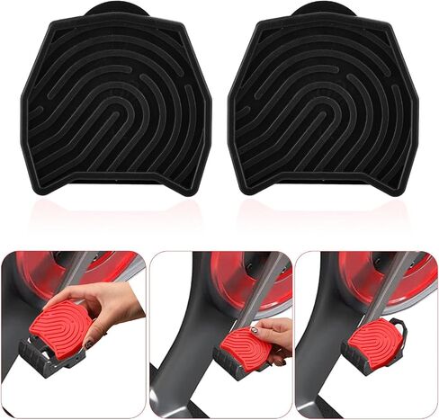 2pcs Replacement Pedal Converter for Peloton Bike & Bike+, Clipless Flat Pedal Converter for Regular Shoes, Exercise Bike Accessories (Black) in Saudi Arabia