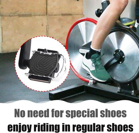 2pcs Replacement Pedal Converter for Peloton Bike & Bike+, Clipless Flat Pedal Converter for Regular Shoes, Exercise Bike Accessories (Black) in Saudi Arabia