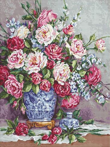Luca-S Cross Stitch Kit Your Highness Rose Counted Pattern 43.5 x 32.5 cm in Saudi Arabia