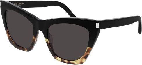 Saint Laurent Women's Kate Sunglasses, Havana/Black/Black, One Size in Saudi Arabia