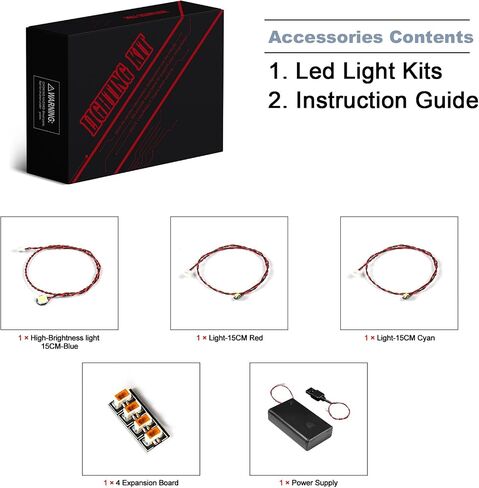 BrickBling LED Light Kit for Lego Speed Champions Lamborghini Countach 76908 Building Kit, Lighting Set Compatible with Lego 76908 (Without Model) in Saudi Arabia