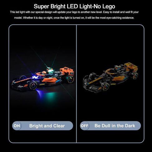 BrickBling LED Light Kit for Lego Speed Champions Lamborghini Countach 76908 Building Kit, Lighting Set Compatible with Lego 76908 (Without Model) in Saudi Arabia