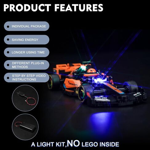 BrickBling LED Light Kit for Lego Speed Champions Lamborghini Countach 76908 Building Kit, Lighting Set Compatible with Lego 76908 (Without Model) in Saudi Arabia