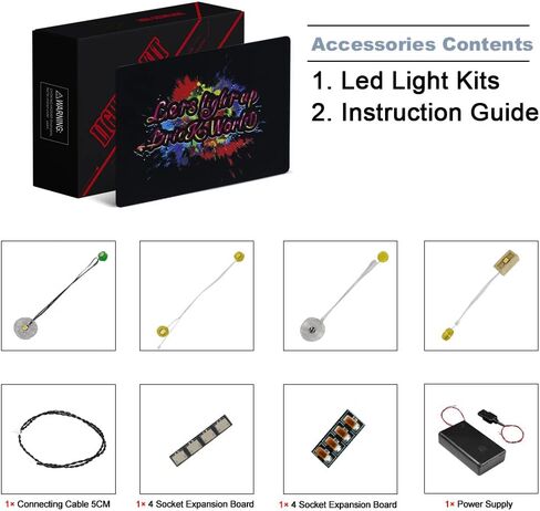 BrickBling LED Light Kit for Lego Creator 3 in 1 Cozy House Toy Set 31139, Creative Lights Compatible with Lego Cozy House-Lights Only, No Model Included in Saudi Arabia