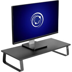 VIVO 24 inch Monitor Stand, Wood and Steel Desktop Riser, Screen, Keyboard, Laptop, Small TV, Ergonomic Desk and Tabletop Organizer, Light Wood, STAND-V000WM in Saudi Arabia