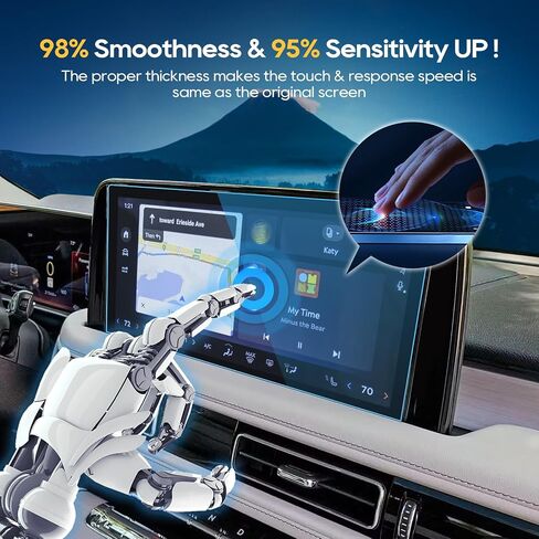 LFOTPP 2021 Navigator Car Navigation Screen Protector for 2018 2019 2020 2021 Lincoln Navigator Sync 3 10 بوصة زجاج المعلومات والترفيه حامي الشاشة عرض مركز اللمس حامي الشاشة ضد الخدش in Saudi Arabia