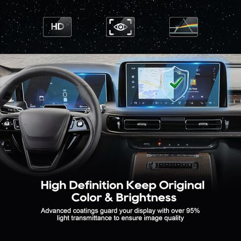 LFOTPP 2021 Navigator Car Navigation Screen Protector for 2018 2019 2020 2021 Lincoln Navigator Sync 3 10 بوصة زجاج المعلومات والترفيه حامي الشاشة عرض مركز اللمس حامي الشاشة ضد الخدش in Saudi Arabia