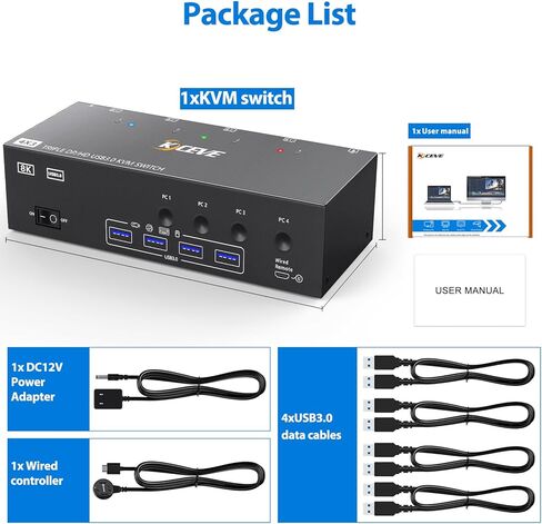 محدد محول USB 3.0، محول USB 2 في 1 لجهازي كمبيوتر يشاركان جهاز USB واحد، الماوس، لوحة المفاتيح، الماسح الضوئي، الطابعة، إلخ in Saudi Arabia