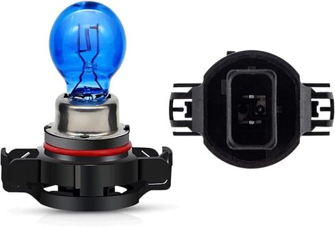 SOFOC-PSX24W 2504 أضواء ضباب السيارة مصابيح التشغيل أثناء النهار تغلغل قوي PG20-7 BASE BULB 12V 24W WHITE 2PCS in Kuwait