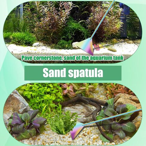 مجموعة أدوات Aquascape Aquascape من Liveek، 4 في 1، أداة مقاومة للصدأ للنباتات المائية، ملاقط من الفولاذ المقاوم للصدأ، مقص، ملعقة لحوض السمك، مجموعة أدوات Aquascape لخزان الأسماك... in Kuwait