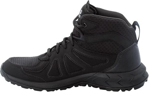 Jack Wolfskin Women's Woodland 2 Texapore Mid W Hiking Shoe, Black/Grey, 8 in Saudi Arabia