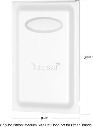 Baboni Metal Closing Panel Pet Door Cover (Large) - Only for Baboni Large Pet Door in Kuwait