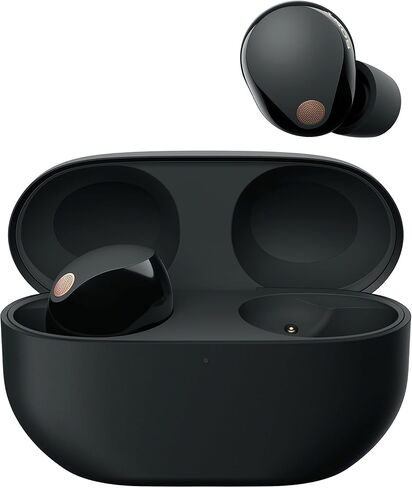 Sony WF-1000XM5 - أفضل سماعات أذن لاسلكية حقيقية لإلغاء الضوضاء مع Alexa مدمجة، بلوتوث، سماعات داخل الأذن، بطارية تصل إلى 24 ساعة، شحن سريع، تصنيف IPX4، تعمل مع iOS وAndroid - أسود in Saudi Arabia