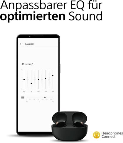 Sony WF-1000XM5 - أفضل سماعات أذن لاسلكية حقيقية لإلغاء الضوضاء مع Alexa مدمجة، بلوتوث، سماعات داخل الأذن، بطارية تصل إلى 24 ساعة، شحن سريع، تصنيف IPX4، تعمل مع iOS وAndroid - أسود in Saudi Arabia