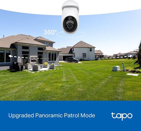 كاميرا مراقبة TP-Link Tapo 2K QHD خارجية قابلة للإمالة واي فاي، عرض 360 درجة، تتبع الحركة، رؤية ليلية ملونة، كشف مجاني للشخص/المركبة/الحركة، تخزين بطاقة SD وسحابة، تسجيل 24/7، Tapo C520WS in Saudi Arabia