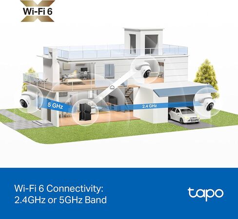 كاميرا مراقبة TP-Link Tapo 2K QHD خارجية قابلة للإمالة واي فاي، عرض 360 درجة، تتبع الحركة، رؤية ليلية ملونة، كشف مجاني للشخص/المركبة/الحركة، تخزين بطاقة SD وسحابة، تسجيل 24/7، Tapo C520WS in Saudi Arabia