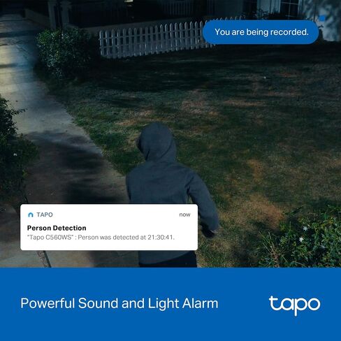كاميرا مراقبة TP-Link Tapo 2K QHD خارجية قابلة للإمالة واي فاي، عرض 360 درجة، تتبع الحركة، رؤية ليلية ملونة، كشف مجاني للشخص/المركبة/الحركة، تخزين بطاقة SD وسحابة، تسجيل 24/7، Tapo C520WS in Saudi Arabia