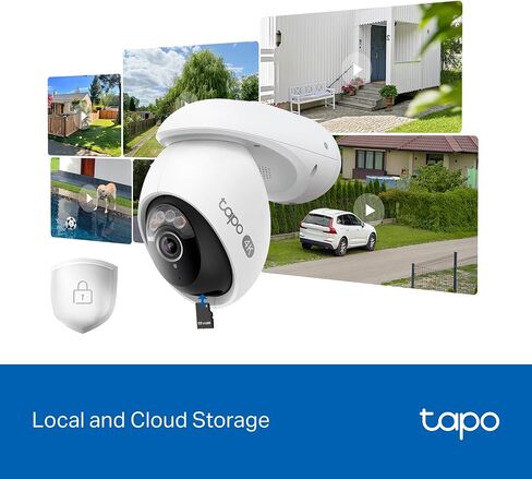 كاميرا مراقبة TP-Link Tapo 2K QHD خارجية قابلة للإمالة واي فاي، عرض 360 درجة، تتبع الحركة، رؤية ليلية ملونة، كشف مجاني للشخص/المركبة/الحركة، تخزين بطاقة SD وسحابة، تسجيل 24/7، Tapo C520WS in Saudi Arabia