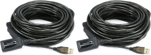 كابل Monoprice USB 2.0 ذكر إلى أنثى تمديد/مكرر نشط - يُستخدم مع بلاي ستيشن، وXbox، وKinenct، وOculus VR، ومحرك فلاش USB، وقارئ البطاقات، والقرص الصلب، ولوحة المفاتيح، والطابعة، والكاميرا، 32 قدمًا in Kuwait
