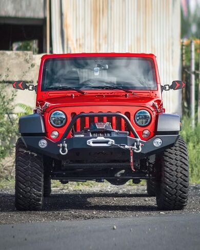 Mirrors Doors Off Compatible with Wrangler, QMPARTS No Vibrate & Wobble Side View Mirrors, Easy-Install Doorless Side Quick Release Mirror for Safe Doors Off Driving for Wrangler JK JKU 2007-2018 in Kuwait
