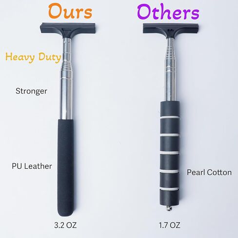 Car Side Mirror Squeegee, Retractable Wing Mirror Wiper Cleaner, Portable Vehicle Interior Exterior Accessories for Rainy Foggy Weather in Kuwait