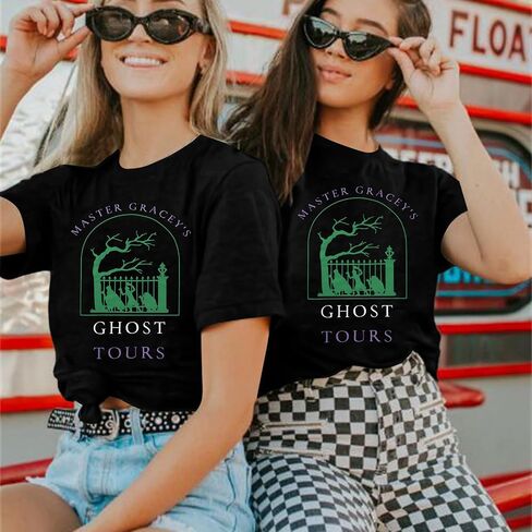 احذر من قميص شبح شبح المشي لمسافات طويلة نساء من القمصان الهالوين مضحكة Tshirt Tshirt تي شيرت تي شيرت قصير الأكمام تي شيرت in Saudi Arabia