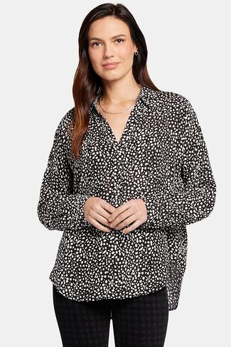 NYDJ Long Sleeve Becky Blouse in Saudi Arabia